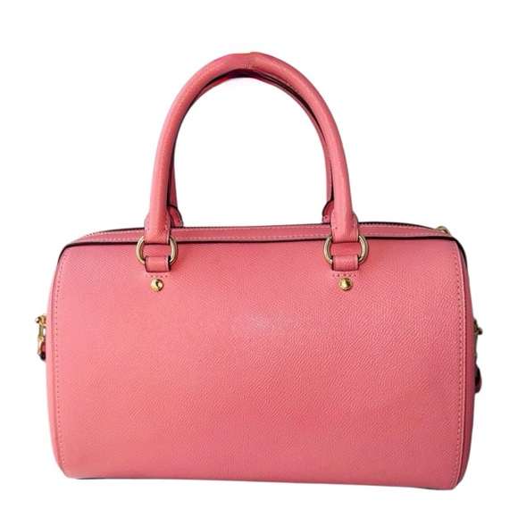 Coach Rowan Satchel Crossgrain Leather Pink Crossbody Bag Style 79946 - Picture 2 of 7